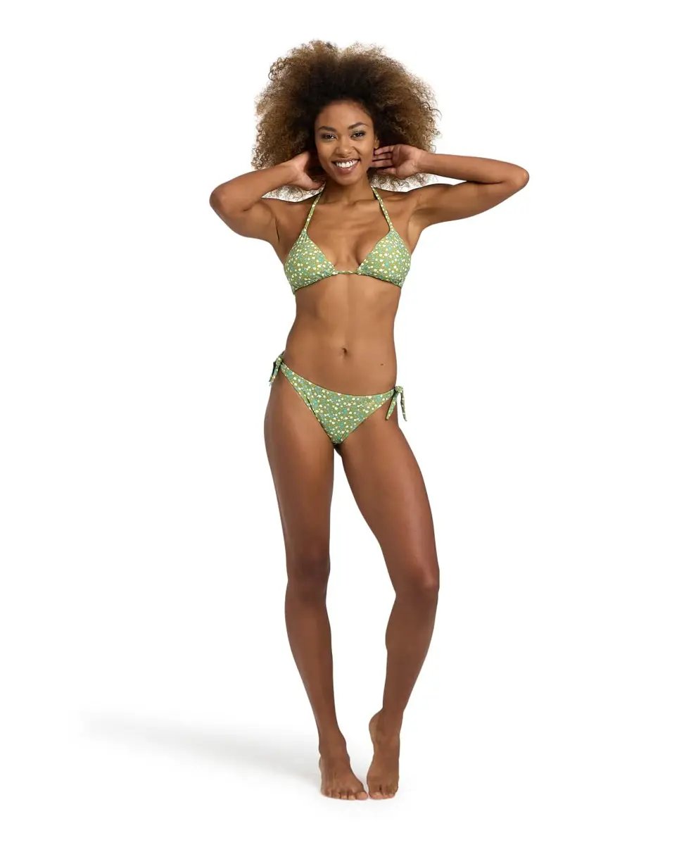 ARENA Women's Standard Bikini Set Two Piece Swimsuit, Olive Multi | Quick-Drying Recycled Fabric, Low Rise - view 5