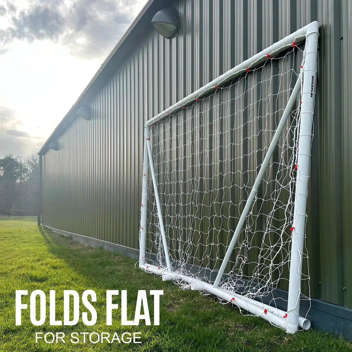 QUICKPLAY Q-Fold 8x5 Folding Soccer Goal Weatherproof PVC U9-U10 | Fast Setup & Durable - view 2
