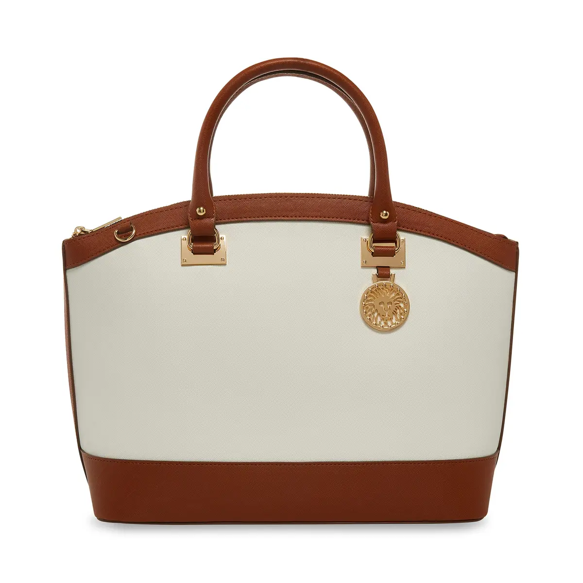 Anne Klein New Recruits Dome Satchel | Wide Strap, Detachable Card Case, Polyurethane | One Size - main product image