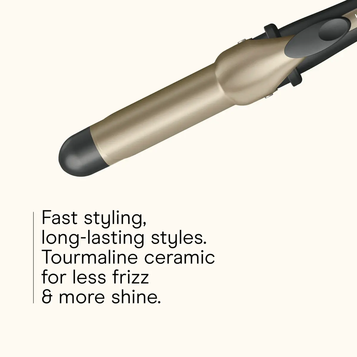 INFINITIPRO BY CONAIR Tourmaline Ceramic Curling Wand 1.25" | Frizz-Free Waves & Curls - view 3