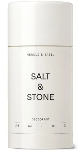 Salt & Stone Aluminum Free Deodorant Extra Strength Neroli & Basil 74g (2.6 oz) | Energizing Odor Protection - main product image