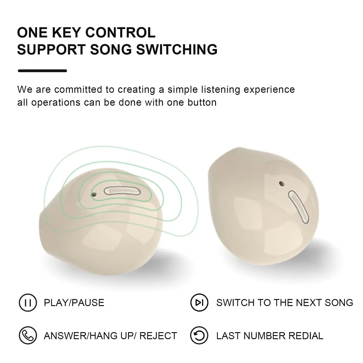 Xmenha Smallest Invisible Wireless Earbuds | Ultra Mini Bluetooth Micro Sleep Earphones - view 7
