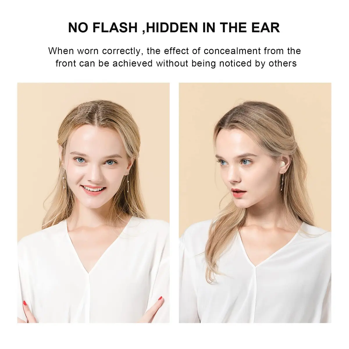Xmenha Smallest Invisible Wireless Earbuds | Ultra Mini Bluetooth Micro Sleep Earphones - view 6