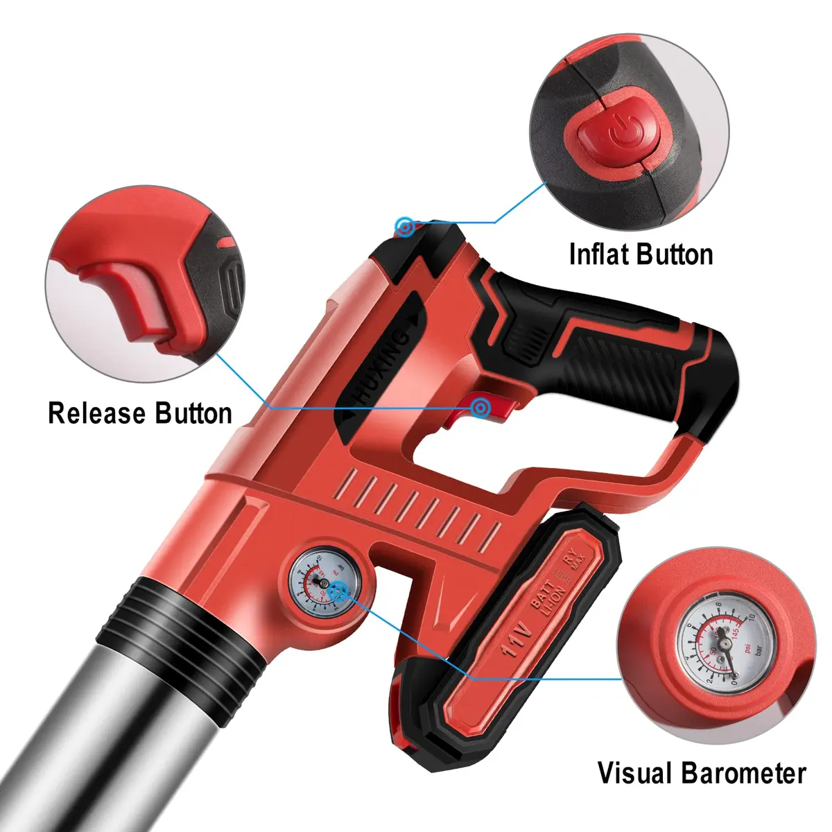 TTILL Electric Toilet Plunger 2 Batteries | High Pressure Drain Clog Remover (70-120 chars) - view 8
