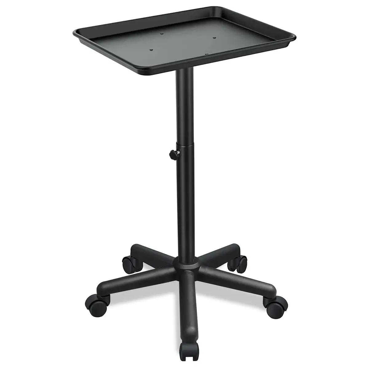 Findabetter Salon Rolling Tray Adjustable Height with Wheels, 18"x13"x42" | Aluminum Construction - main product image