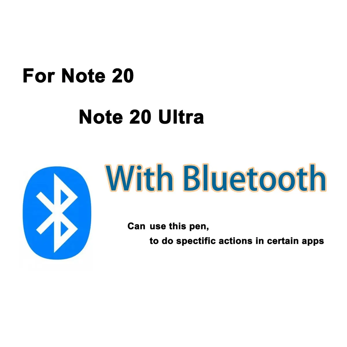 PCTC Note 20 Pen (withBluetooth) Replacement for Samsung Galaxy Note 20 Ultra 5G Mystic Bronze | Precise Pressure & Bluetooth Control - view 2