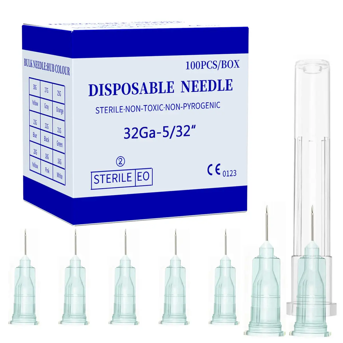 Dfpty Disposable Luer Lock Needle 32Ga 4mm | Lab & Industrial Precision Needles - main product image