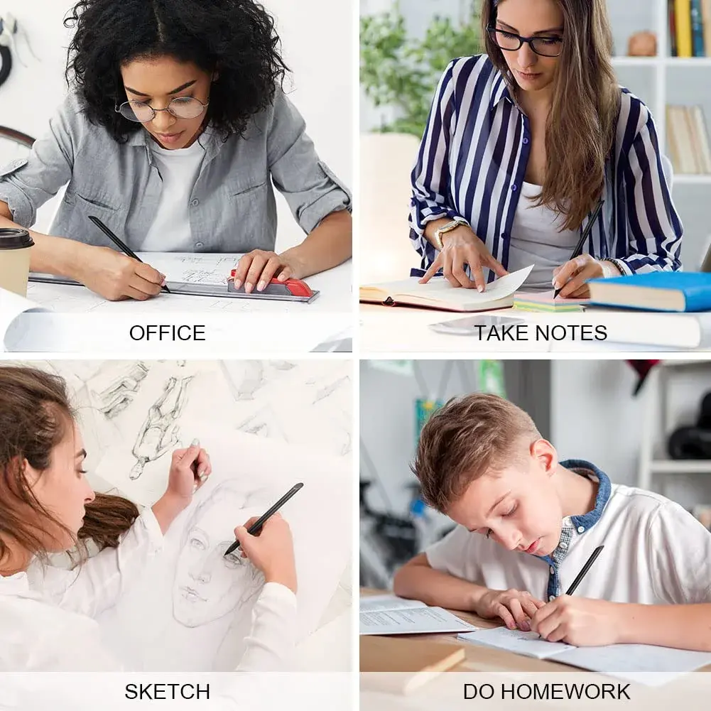 AUAUY Metal Infinity Pencil 2-Pack | Smooth Writing, Replaceable Nib, Eco-Friendly Design - view 7