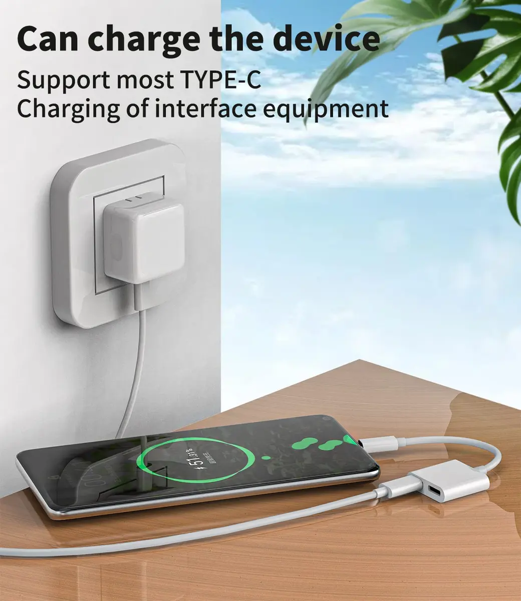 zoyuzan Dual USB-C Headphone Splitter with DAC & 60W Charging | 2-Port Audio Adapter - view 7