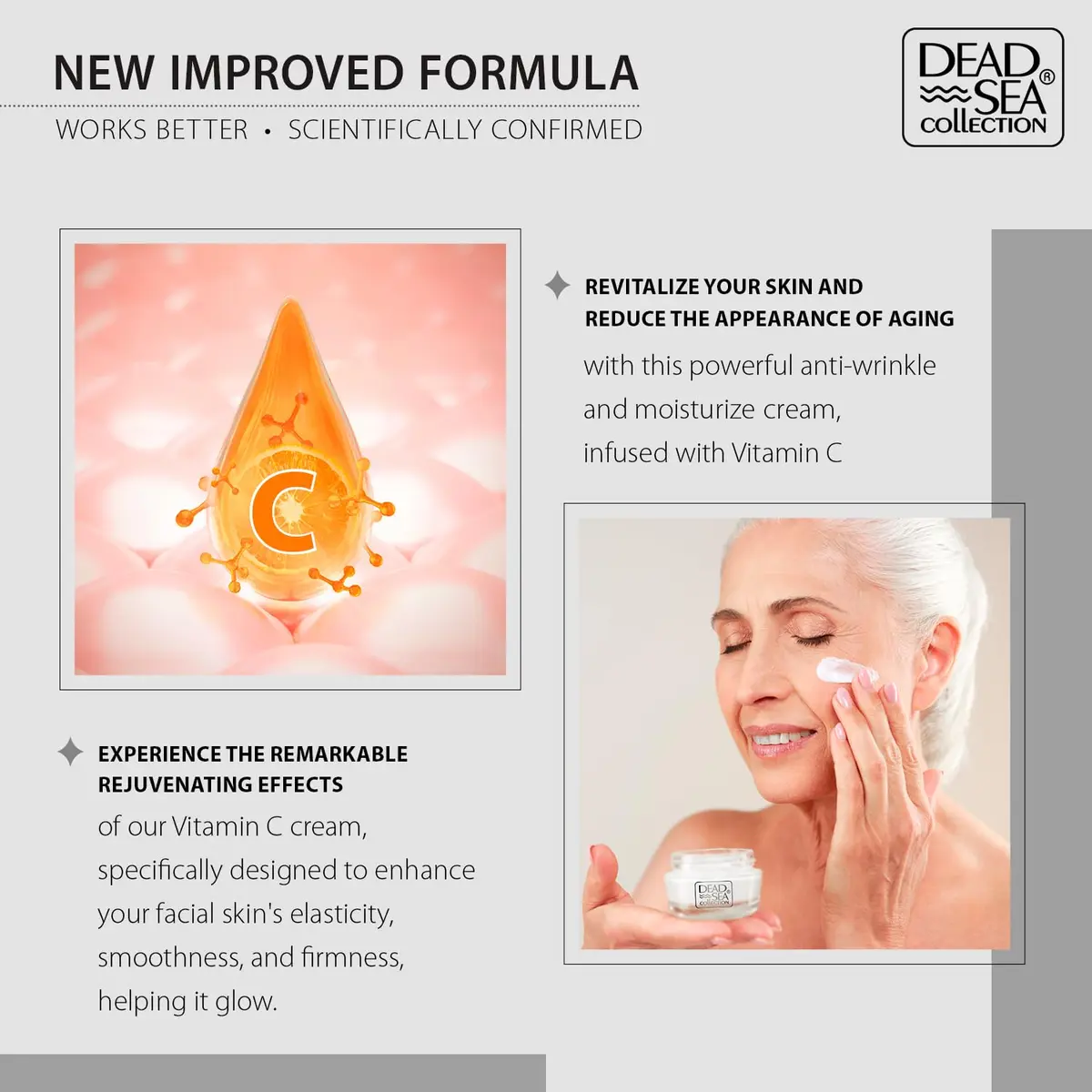 Dead Sea Collection Day Cream for Face with Vitamin C, Dead Sea Minerals, and Vitamin E – Anti Aging Nourishing Skin Care Moisturizer to Reduce Wrinkles (1.69 fl oz) - view 5