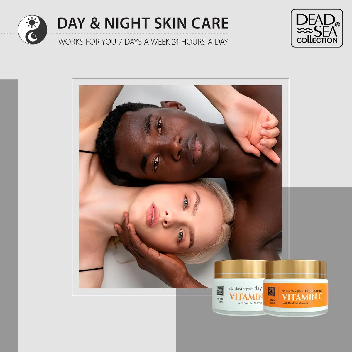 Dead Sea Collection Day Cream for Face with Vitamin C, Dead Sea Minerals, and Vitamin E – Anti Aging Nourishing Skin Care Moisturizer to Reduce Wrinkles (1.69 fl oz) - view 8