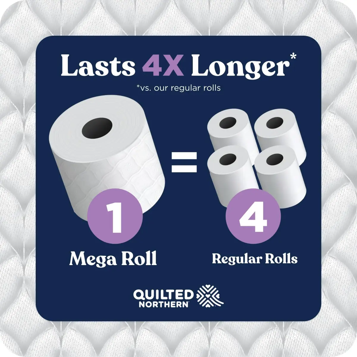 Quilted Northern Ultra Plush Toilet Paper, 8 Super Mega Rolls (3024 Sheets Total) | 3-Ply Softness, Lint-Free, USA Imported - view 8