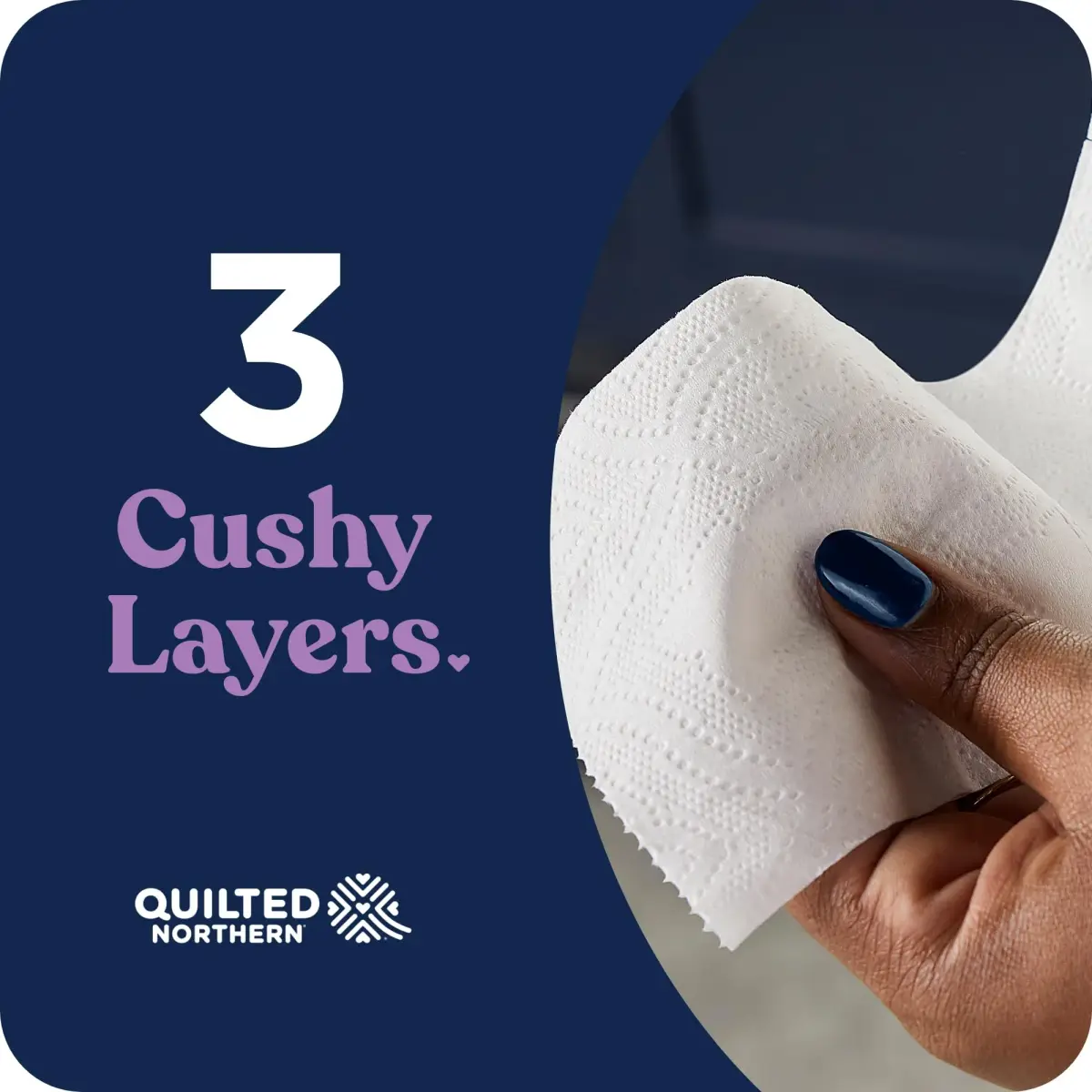 Quilted Northern Ultra Plush Toilet Paper, 8 Super Mega Rolls (3024 Sheets Total) | 3-Ply Softness, Lint-Free, USA Imported - view 4