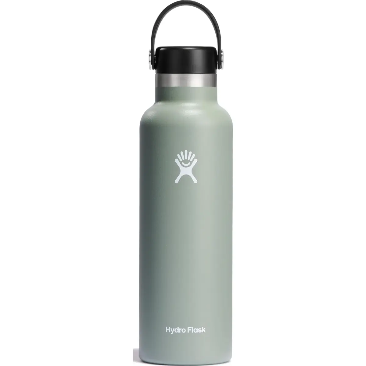 Hydro Flask Standard Mouth Water Bottle 621ml (21 Oz) | Insulated Stainless Steel, Agave Green - main product image