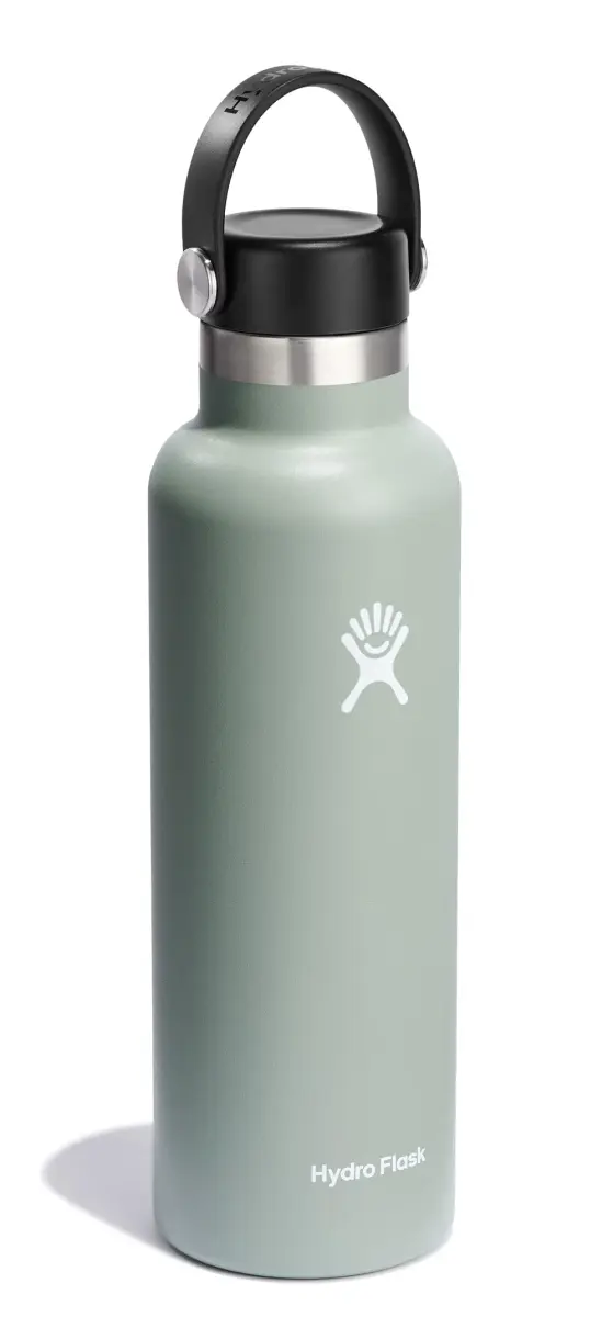 Hydro Flask Standard Mouth Water Bottle 621ml (21 Oz) | Insulated Stainless Steel, Agave Green - view 2