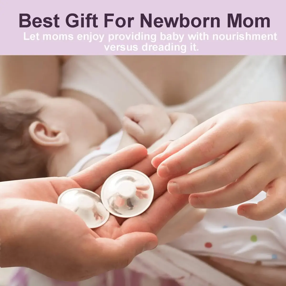 Boboduck Silver Nursing Cups X-L Size | Authentic Protection for Breastfeeding Mothers - view 7