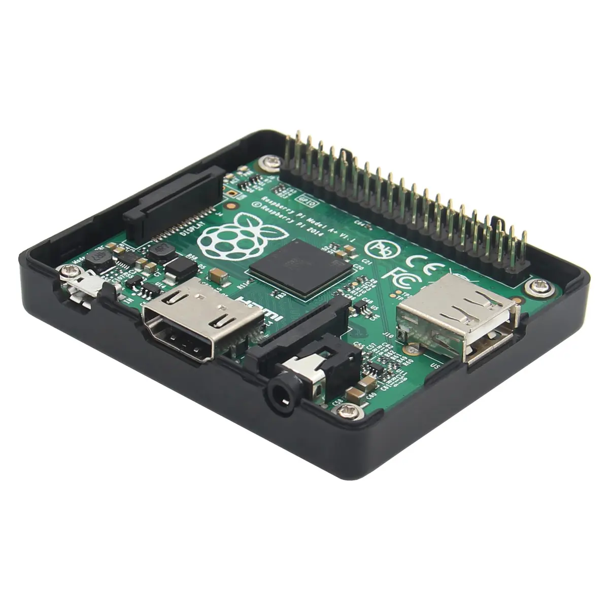 eleUniverse ABS Case with Cooling Fan for Raspberry Pi 3 Model A+ | Durable, lightweight ABS case with 4 fans, easy access ports, 72x62x23mm - view 6