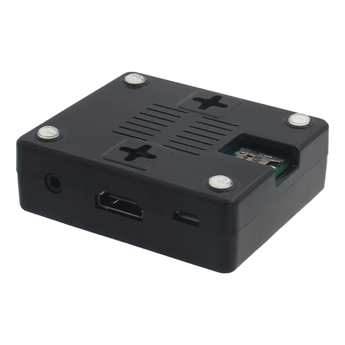 eleUniverse ABS Case with Cooling Fan for Raspberry Pi 3 Model A+ | Durable, lightweight ABS case with 4 fans, easy access ports, 72x62x23mm - view 3