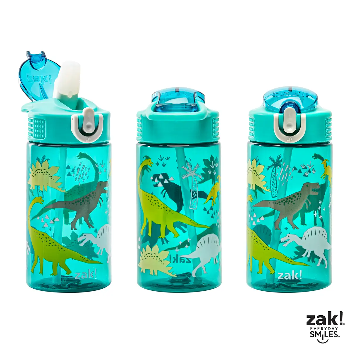 Zak Designs Dinosaur 16oz Leak-Proof Kids Water Bottle, Plastic | BPA-Free, Durable & Fun - view 7