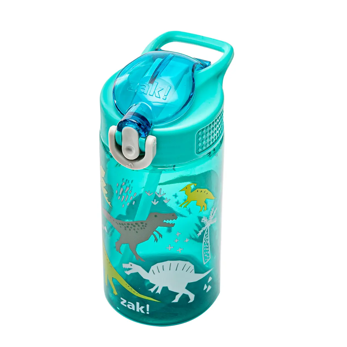 Zak Designs Dinosaur 16oz Leak-Proof Kids Water Bottle, Plastic | BPA-Free, Durable & Fun - view 2