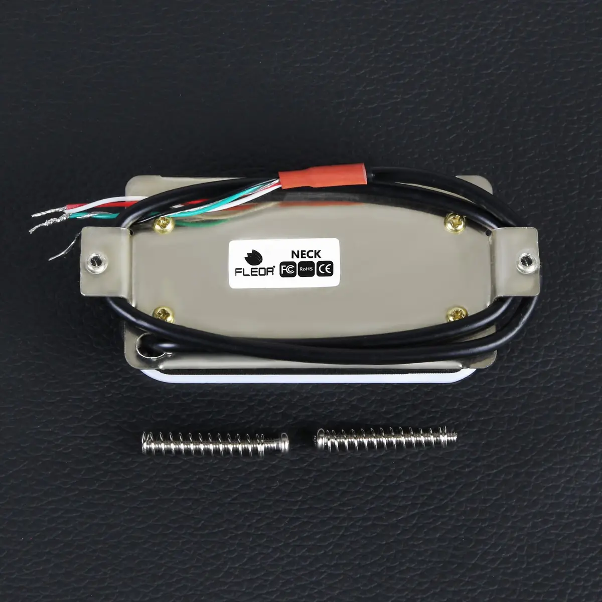 FLEOR Neck Humbucker Pickup Ceramic White | Dual Rail, 7-8K Resistance - view 4