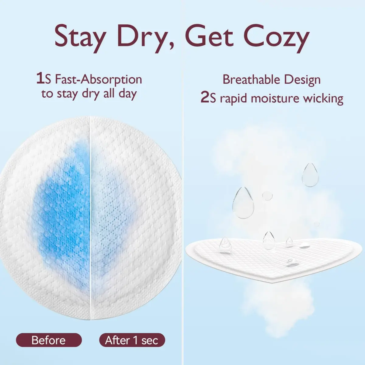 Momcozy Ultra-Thin Disposable Nursing Pads 200 Count | Absorbent & Leak-Proof for New Mothers - view 5
