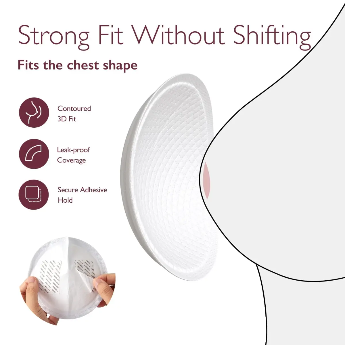 Momcozy Ultra-Thin Disposable Nursing Pads 200 Count | Absorbent & Leak-Proof for New Mothers - view 6