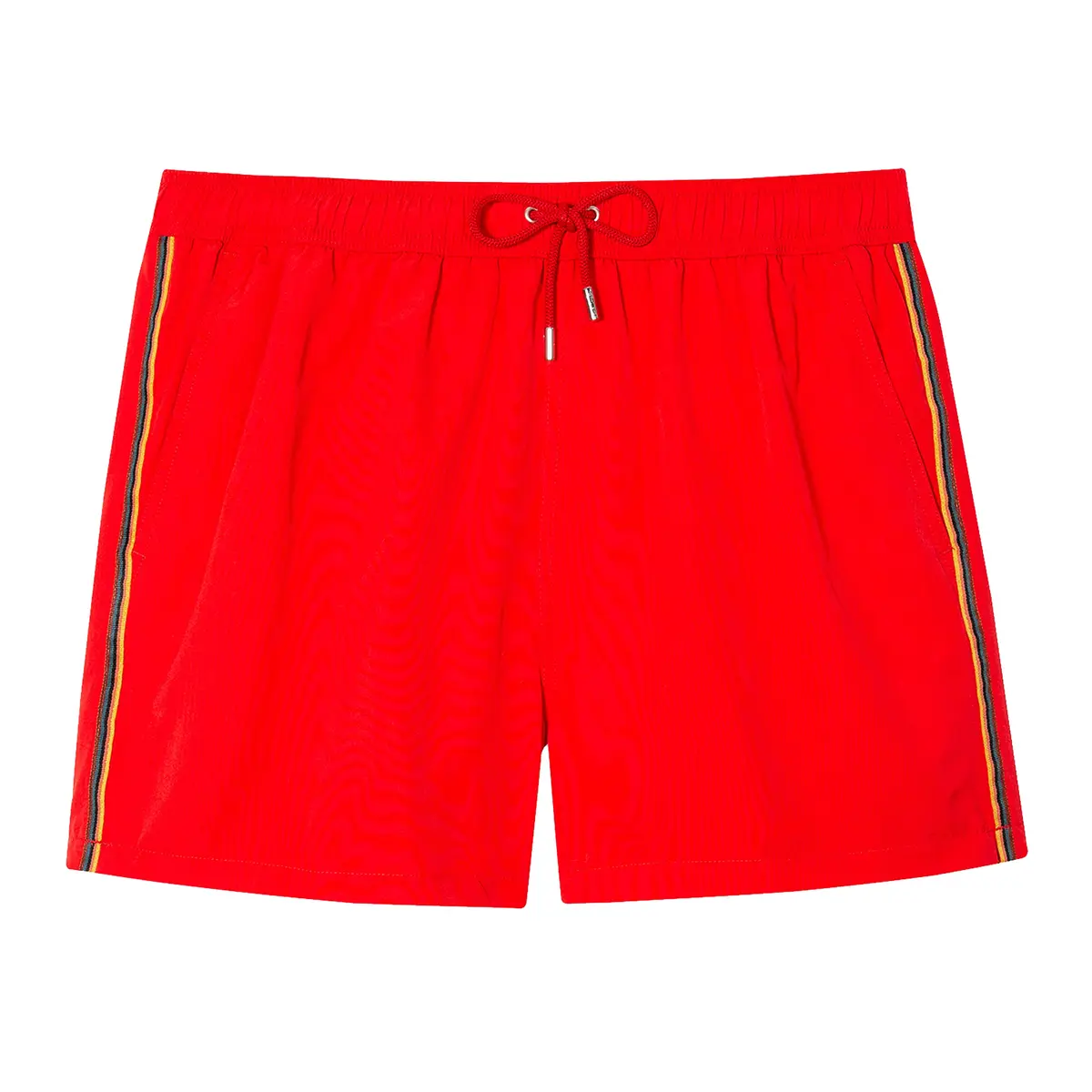 Paul Smith Signature Stripe Swim Trunks, Red, Medium | Lightweight, Recycled Polyester, Mid Rise - main product image