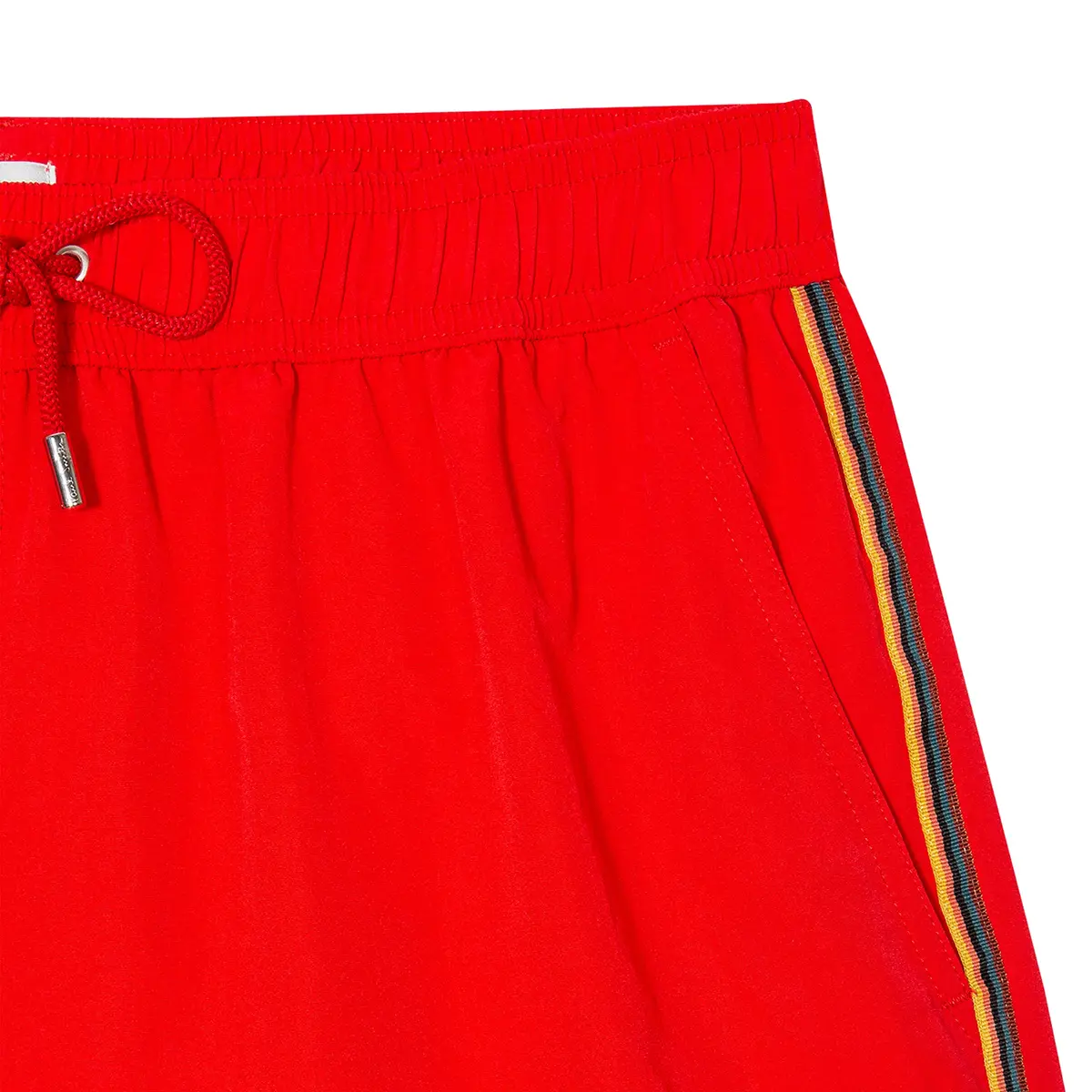 Paul Smith Signature Stripe Swim Trunks, Red, Medium | Lightweight, Recycled Polyester, Mid Rise - view 3