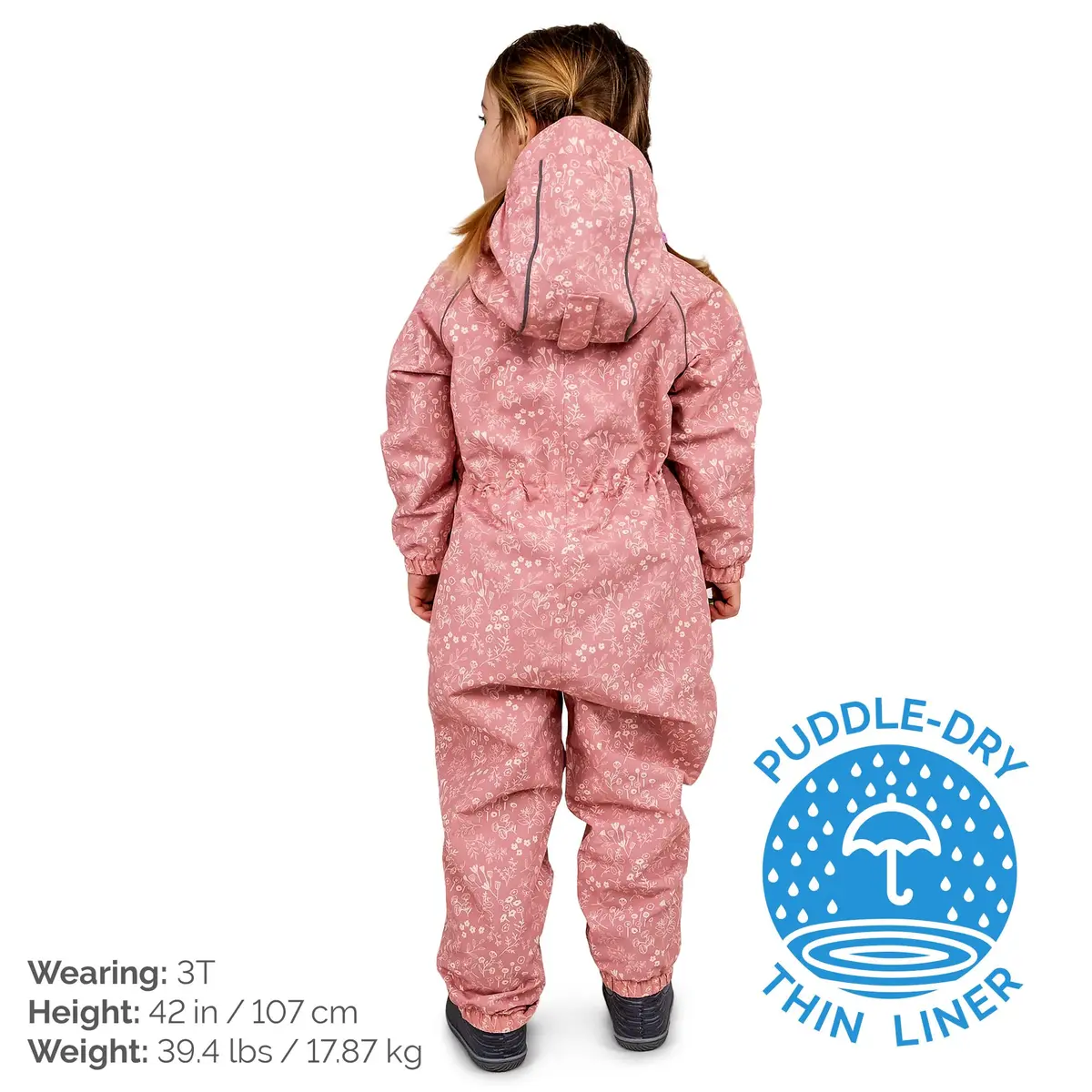 JAN & JUL Puddle-Dry Rain Play Suit Toddler 2T (10000mm Waterproof, 5000g Breathable) | Lightweight Coverall for Indian Monsoons - view 2