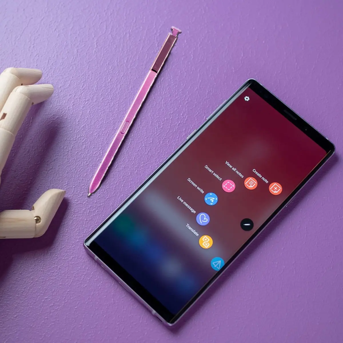 LiXiongBao Purple S Pen Replacement for Samsung Galaxy Note 9 Stylus | Bluetooth Enabled - view 5