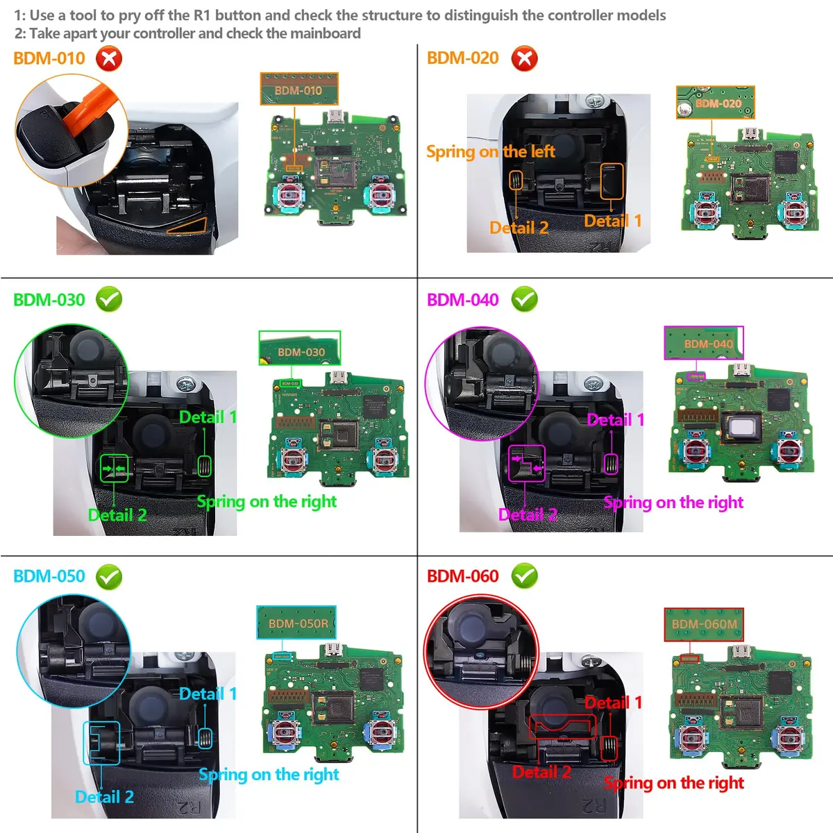 eXtremeRate Back Paddles Programable RISE4 V4 Remap Kit for PS5 Controller BDM-030 040 050 060 | 4 Back Buttons for e-Sport - view 2
