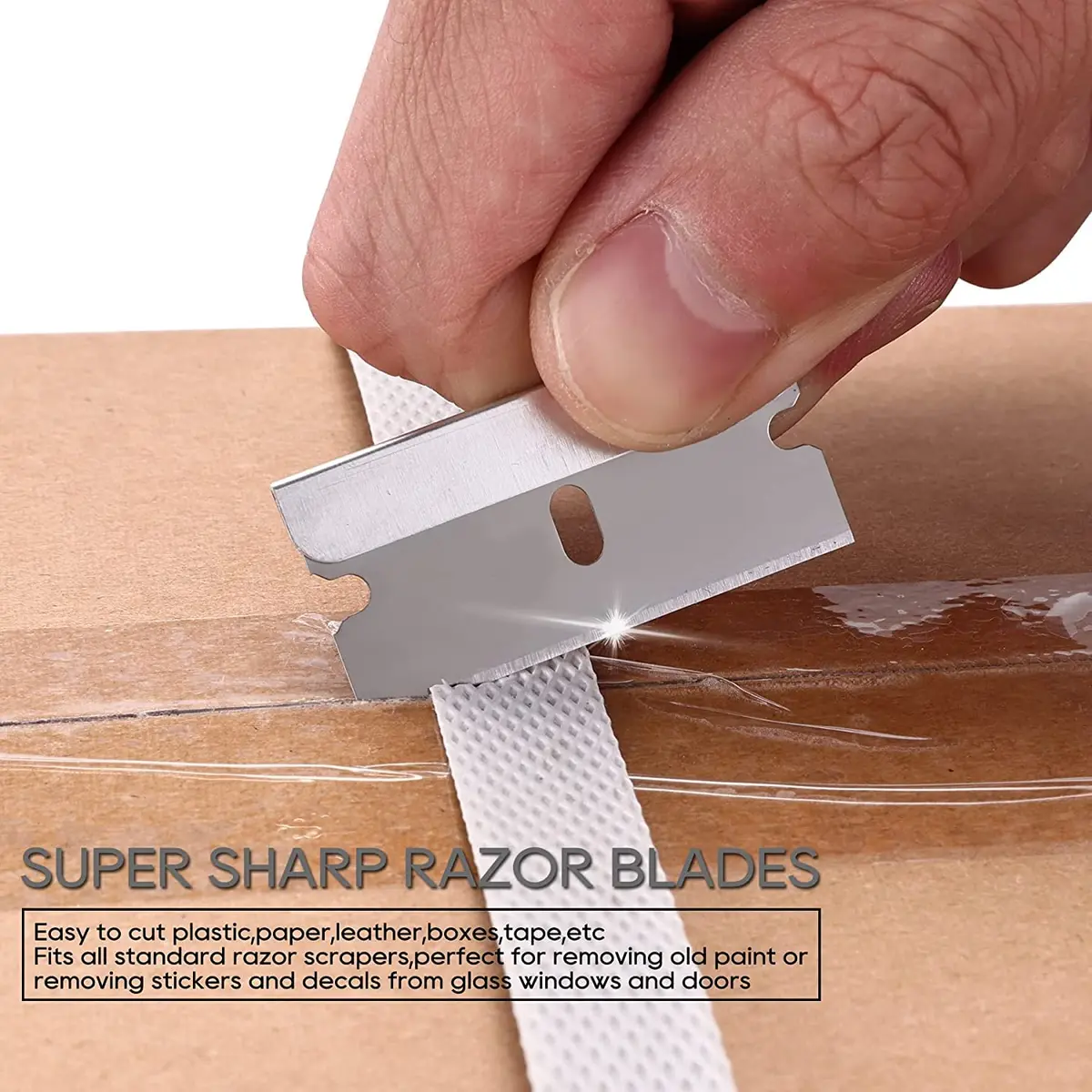 REXBETI 1400-Pack Single Edge Razor Blades | Heavy-Duty Steel for Industrial & Household Use - view 7