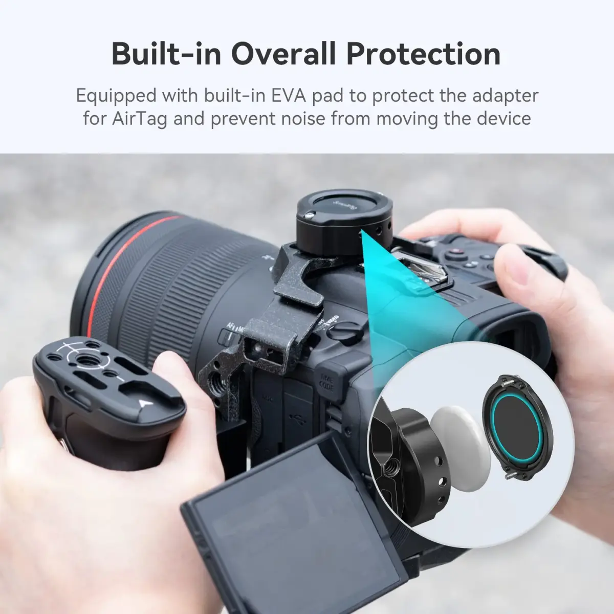 SMALLRIG Cage for AirTag MD4149 with Dual 1/4"-20 Screw | Secure Camera Tracking Mount - view 5