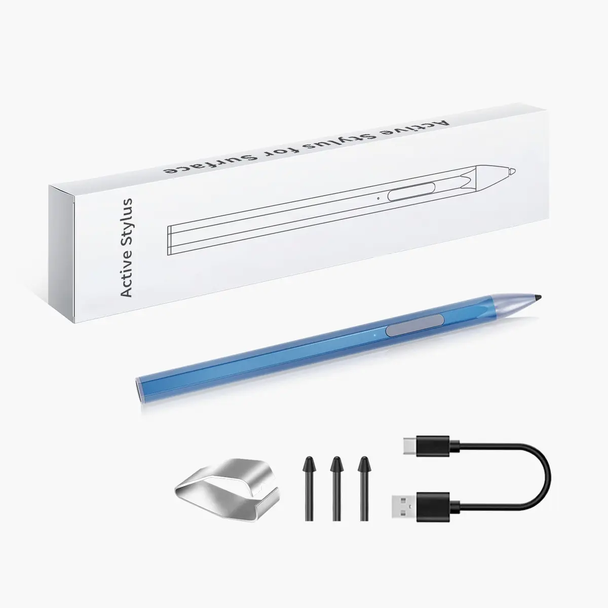 SSS·GRGB Active Stylus Pen for HP Envy x360 & Spectre x360 | Tilt & Pressure Sensitive, Rechargeable, Palm Rejection, Blue - view 7