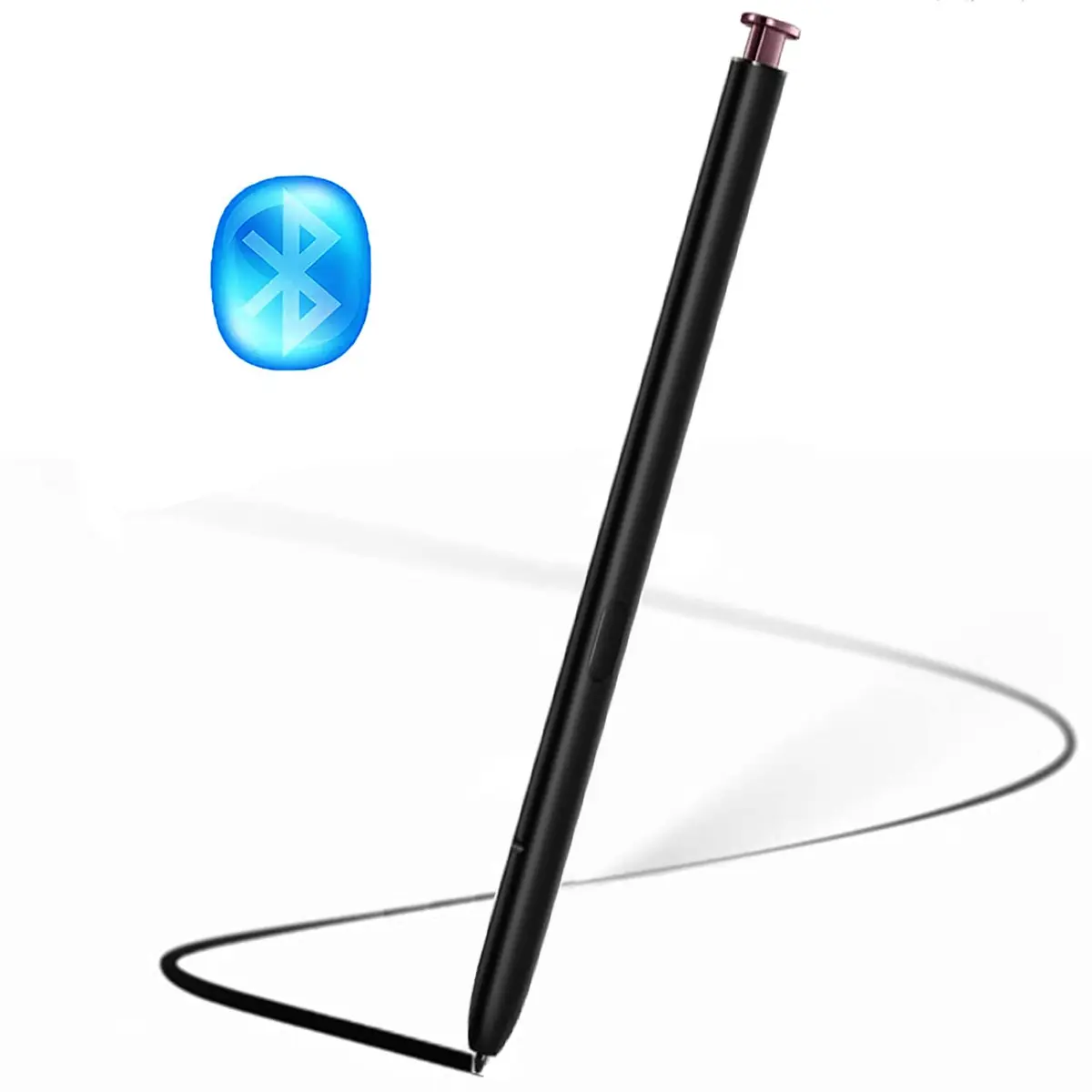 PCTC Stylus Pen with Bluetooth for Samsung Galaxy S22 Ultra 5G SM-S908, Burgundy | Remote Control & Air Command Functions - main product image