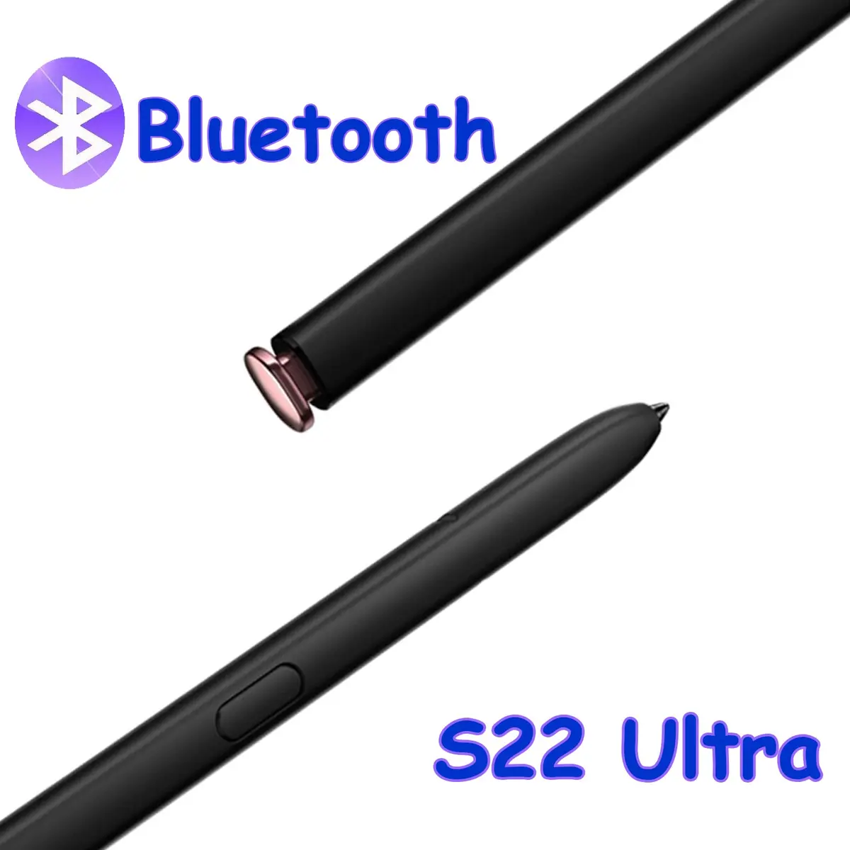 PCTC Stylus Pen with Bluetooth for Samsung Galaxy S22 Ultra 5G SM-S908, Burgundy | Remote Control & Air Command Functions - view 2