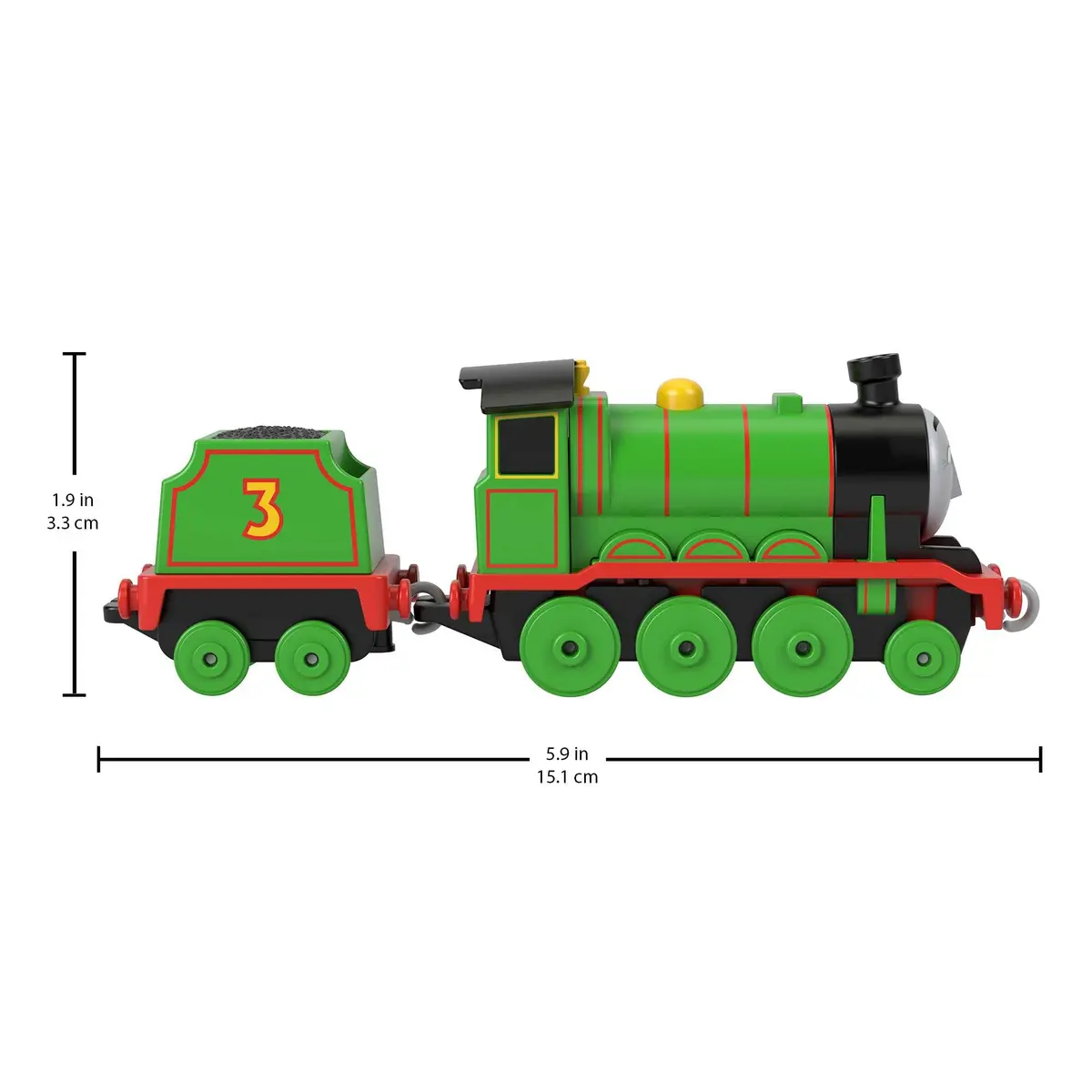 Thomas & Friends Henry Metal Locomotive Rolling Train with Coal Tank | Ages 3+ | 3.34cm (1.31 inches) Length - view 2