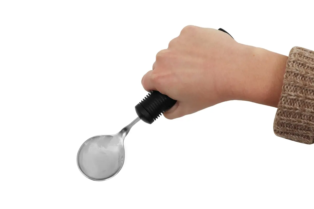 KMINA Adaptive Spoon for Arthritic Hands & Parkinsons | Bendable, Swivel, Non-Slip Handle - view 4