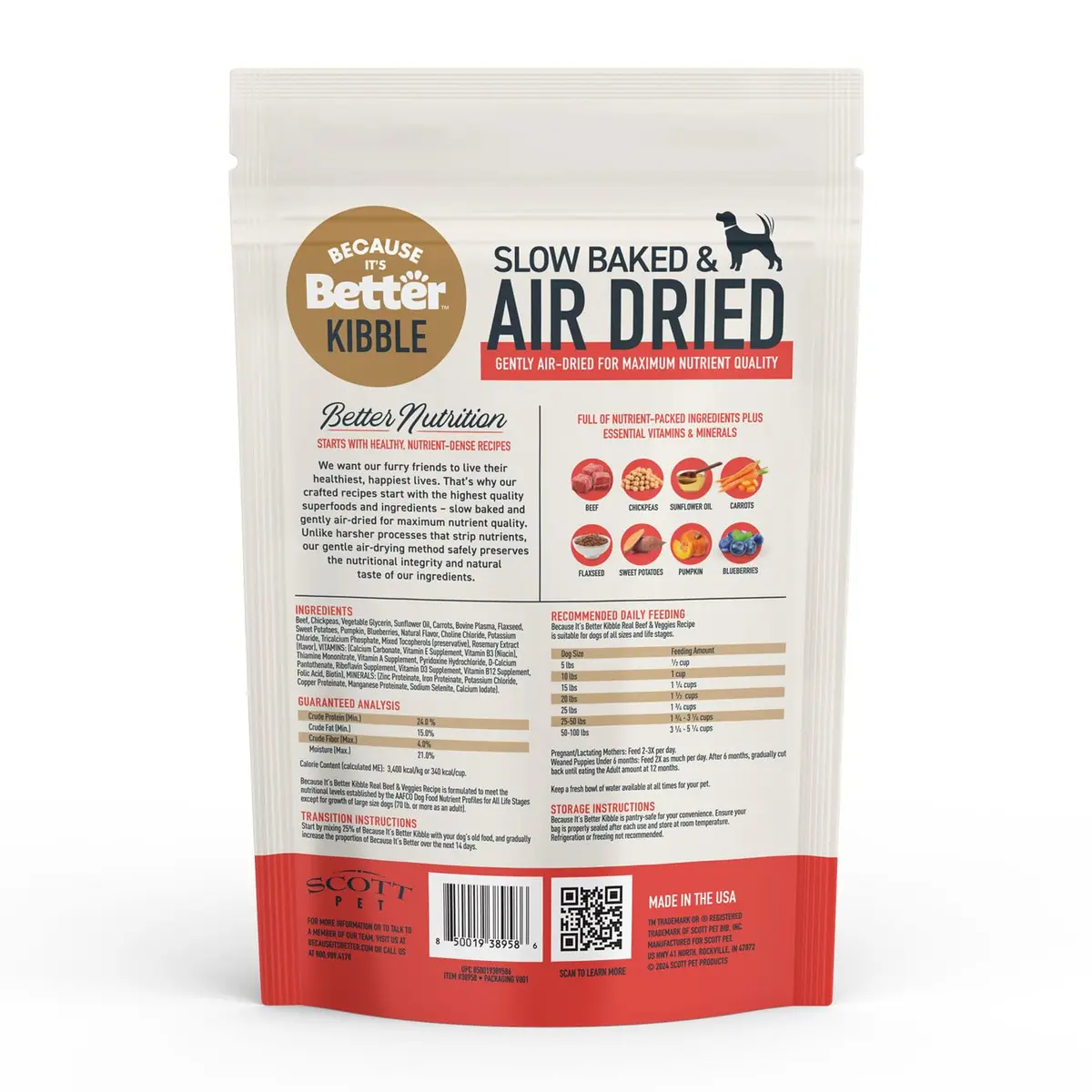 Because it's Better Semi Moist Prime Beef Dog Food 16 oz | Slow Baked & Air Dried for Natural Nutrition - view 8