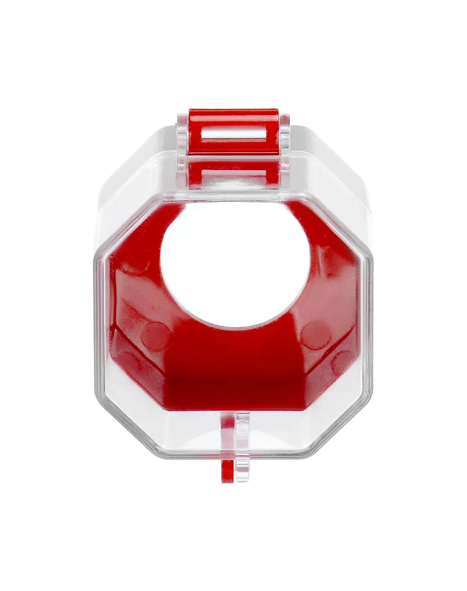 QWORK Emergency Stop Button Cover, 4 Pack Plastic Switch Protector, Impact Dust UV Resistant | Add Safety - view 2