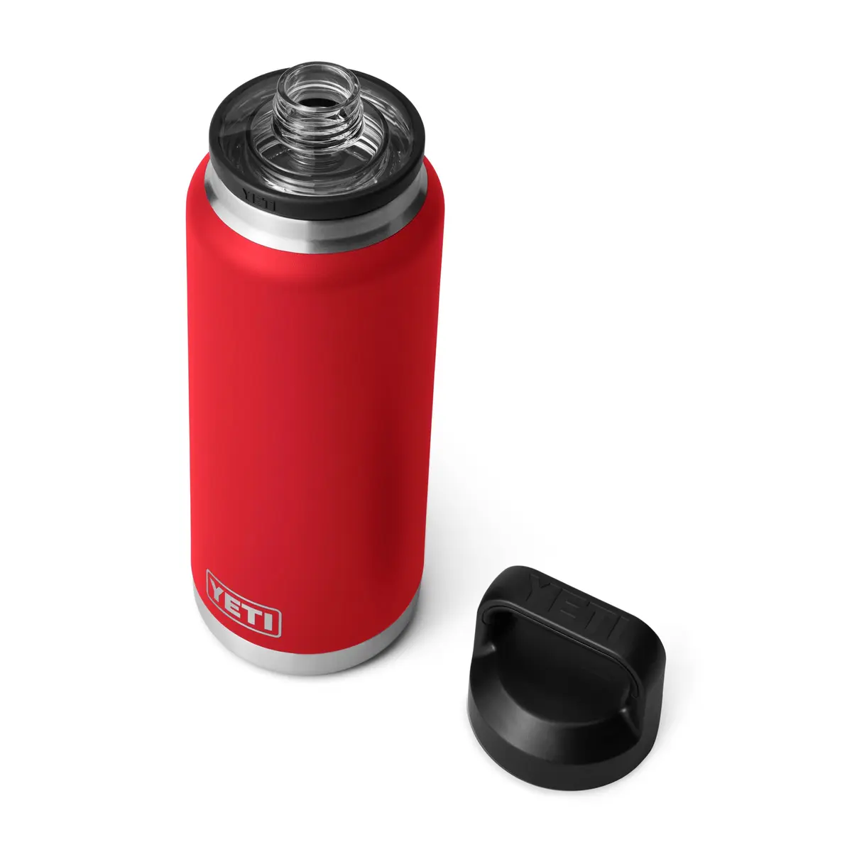 YETI Rambler 36 oz Bottle with Chug Cap, Rescue Red | Vacuum Insulated Stainless Steel Water Bottle (1065ml / 36oz) - view 3