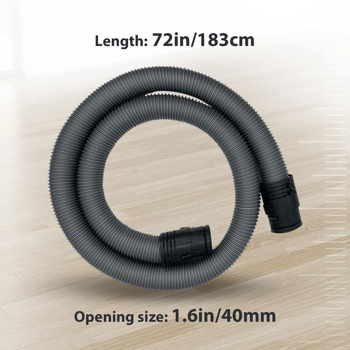 848 Store Grey Suction Hose for Miele Classic C1 Canister Vacuums | 1.6m (5.2 ft) Replacement Part - view 2