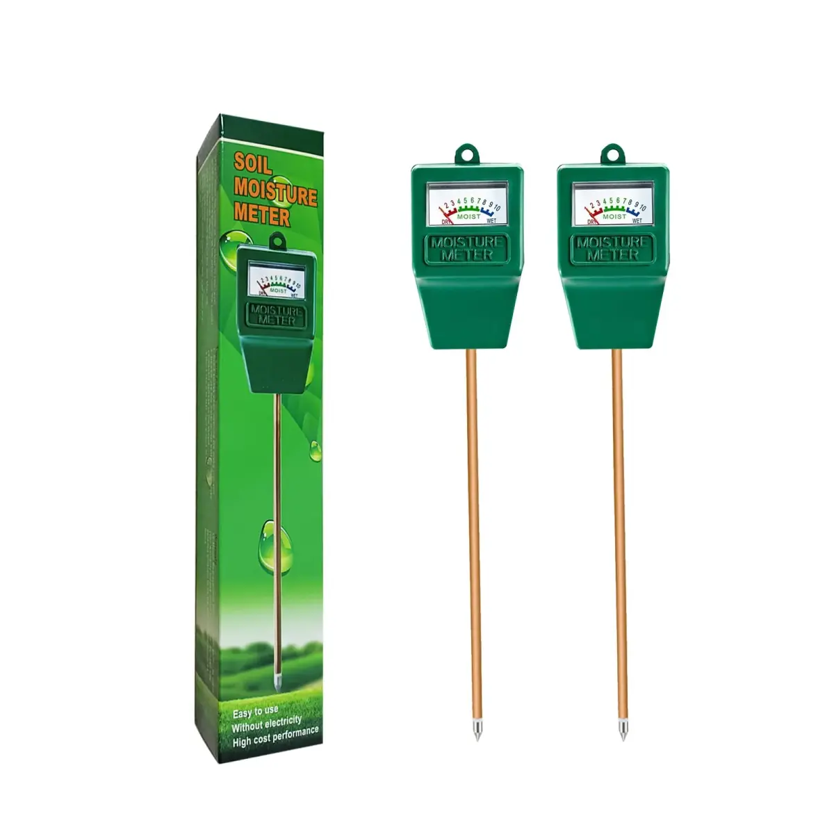 Hathdia Soil Moisture Meter 2 Pack | No Battery Needed Plant Water Monitor - view 7