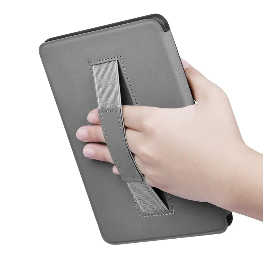 Zcooooool Fabric Cover for Kindle Paperwhite 10th Gen (2018) 6" | Smart Sleep Wake Hand Strap Black - view 5