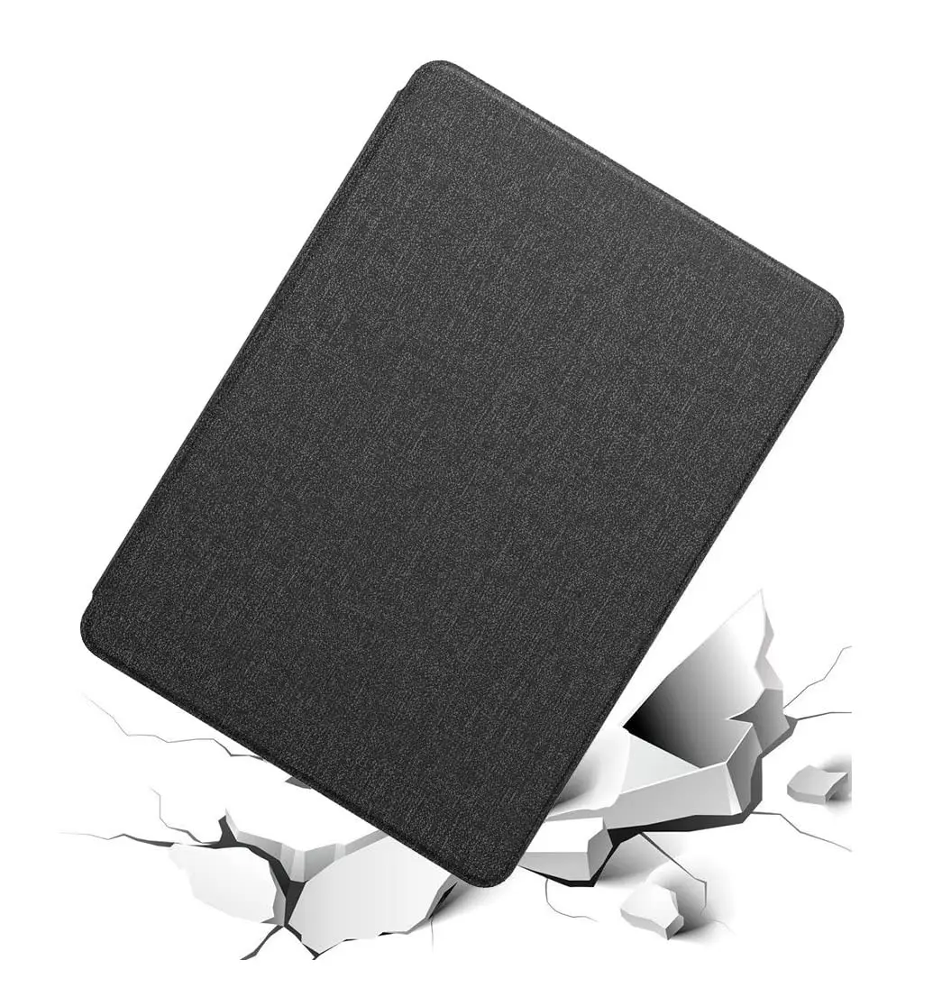 Zcooooool Fabric Cover for Kindle Paperwhite 10th Gen (2018) 6" | Smart Sleep Wake Hand Strap Black - view 6