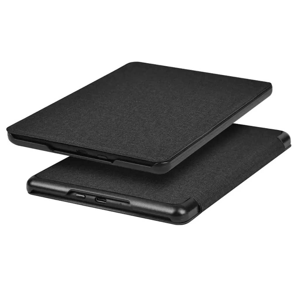 Zcooooool Fabric Cover for Kindle Paperwhite 10th Gen (2018) 6" | Smart Sleep Wake Hand Strap Black - view 4