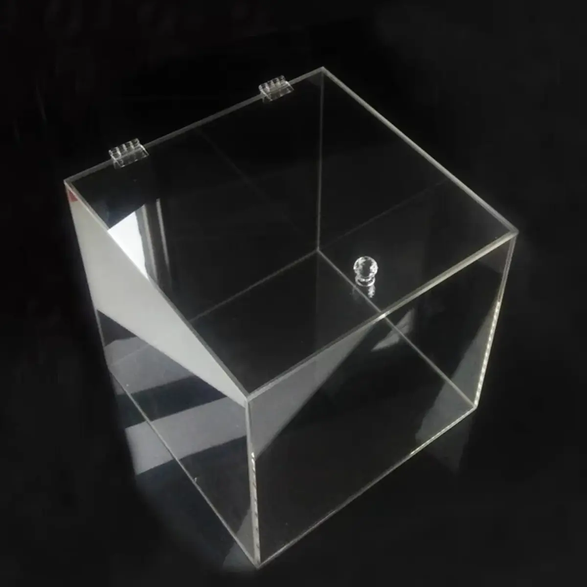 Sliverdew Clear Acrylic Small Hinges 35x25mm (12 Pcs) | Self-Adhesive Continuous Hinge for Cabinets & Crafts - view 6