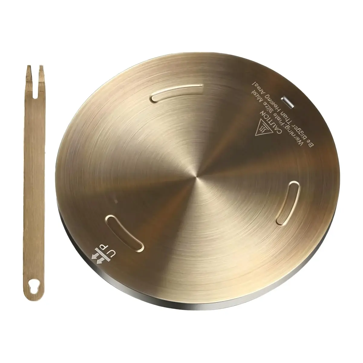 Grourarty 11-inch Heat Diffuser Plate with Handle | Induction Cooktop Converter for Even Cooking - main product image