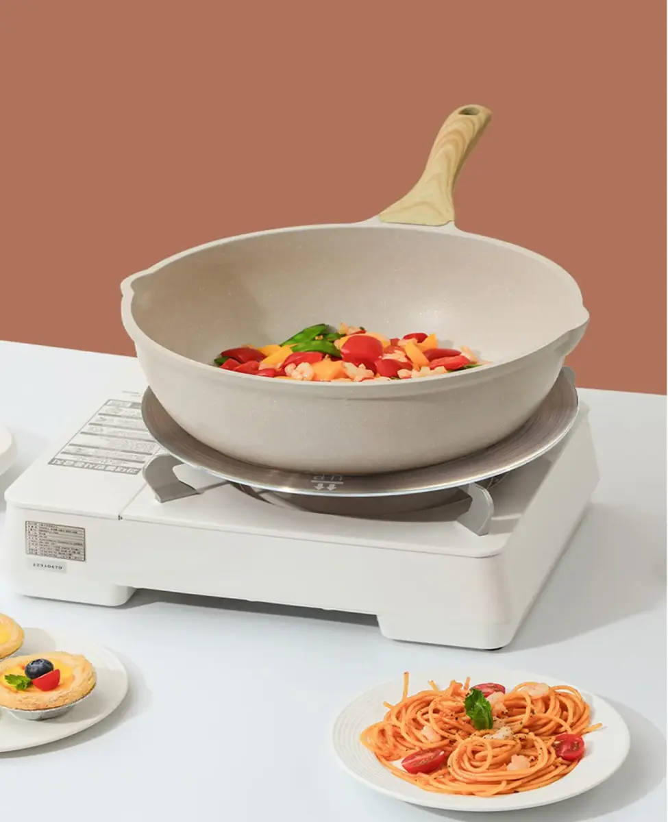 Grourarty 11-inch Heat Diffuser Plate with Handle | Induction Cooktop Converter for Even Cooking - view 5